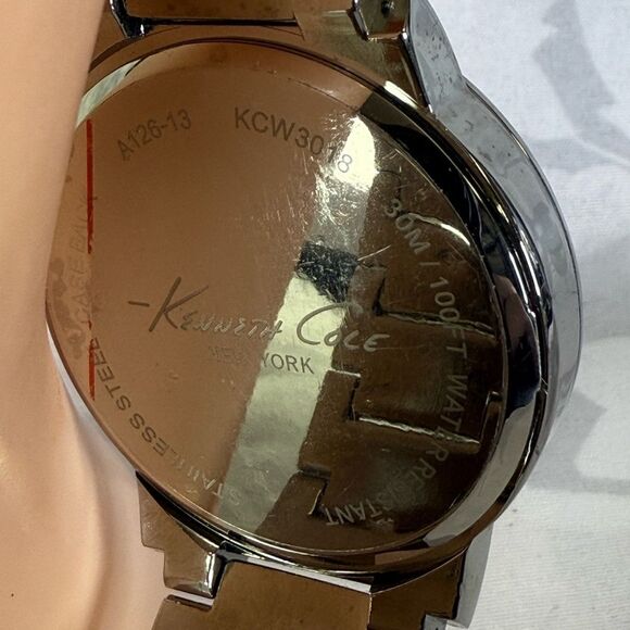 Kenneth Cole New York Silver and Black Watch - Picture 3 of 6